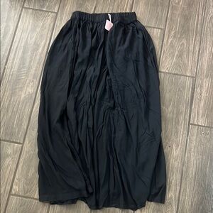 CP Shades Black A-Line Maxi Skirt